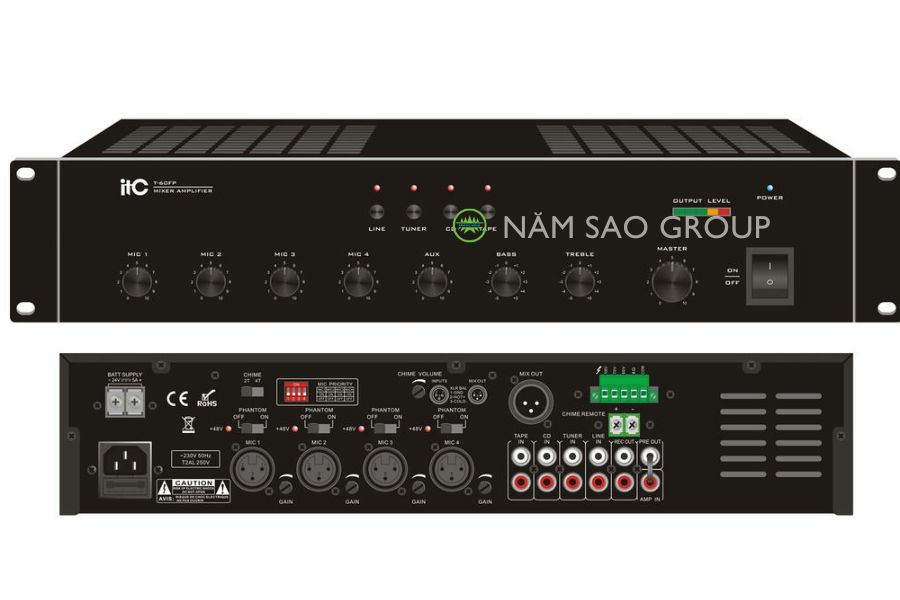 Các thiết bị khuếch đại và cân chỉnh âm thanh như amply, mixer, cục đẩy công suất