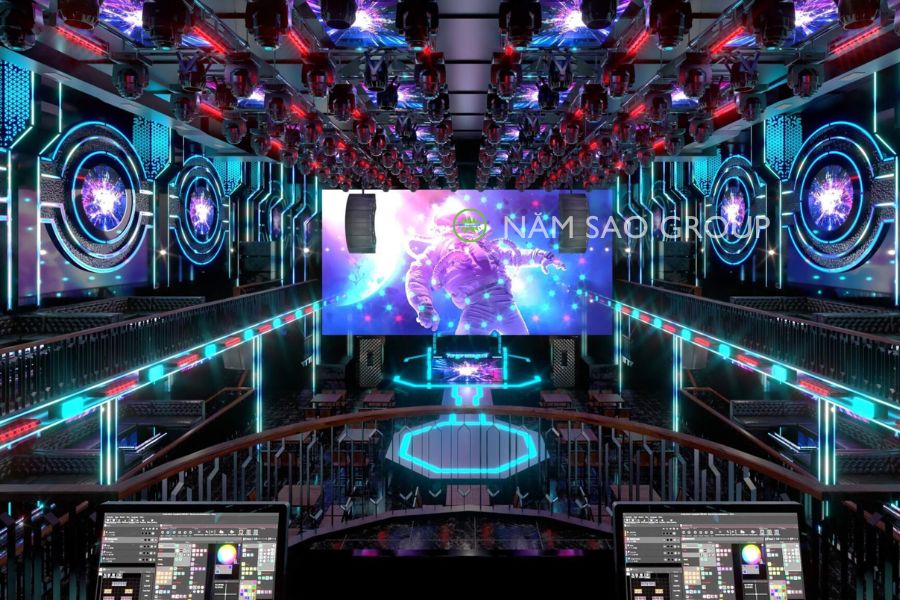 Dàn âm thanh cho quán bar ngoài trời