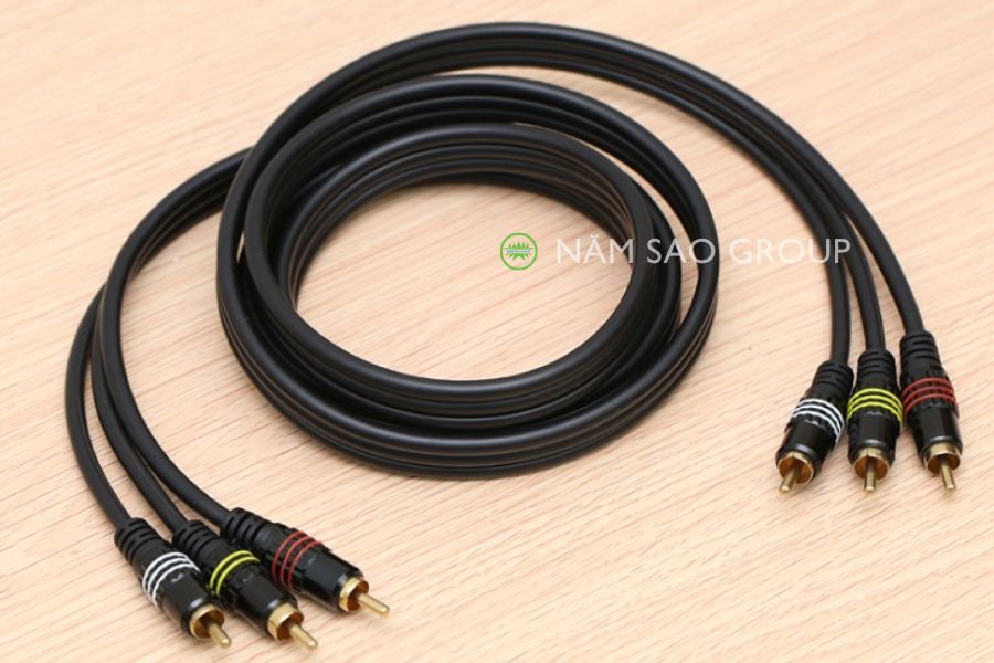 Kết nối qua giắc AV (giắc bông sen)