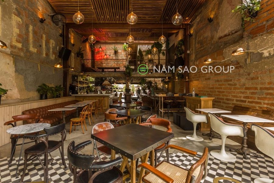 Cách trang trí quán bar theo phong cách Rustic